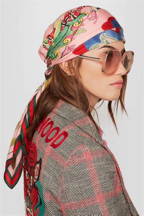 gucci boget headscarf|Gucci scarves for women.